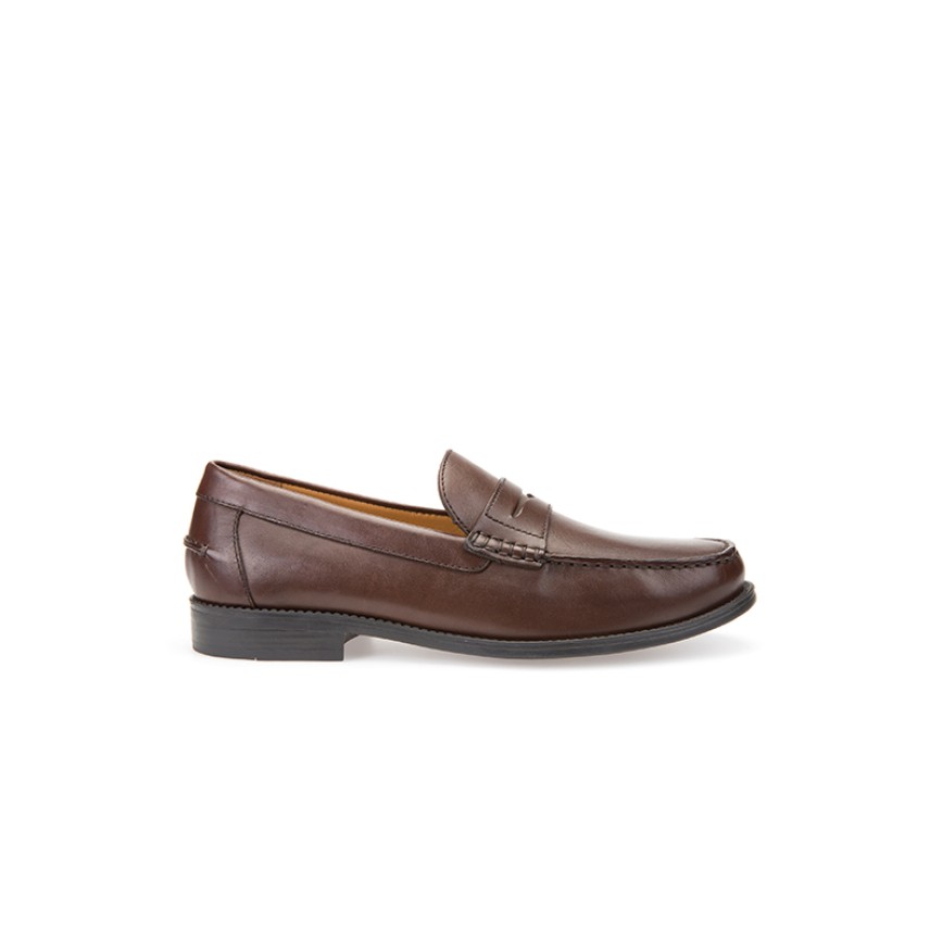 NEW DAMON B - LEATHER DK BROWN - MAN - MOCCASINS
