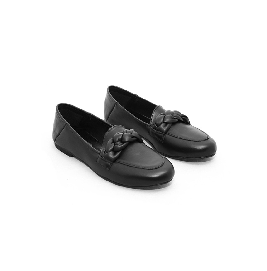 ΓΥΝΑΙΚΕΙΟ ΜΑΥΡΟ ΔΕΡΜΑΤΙΝΟ ΜΟΚΑΣΙΝΙ SIDER COLLECTION