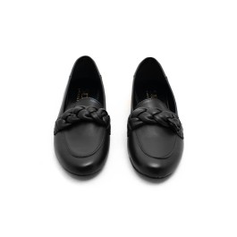 ΓΥΝΑΙΚΕΙΟ ΜΑΥΡΟ ΔΕΡΜΑΤΙΝΟ ΜΟΚΑΣΙΝΙ SIDER COLLECTION