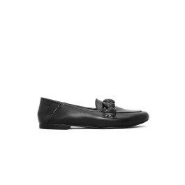 ΓΥΝΑΙΚΕΙΟ ΜΑΥΡΟ ΔΕΡΜΑΤΙΝΟ ΜΟΚΑΣΙΝΙ SIDER COLLECTION