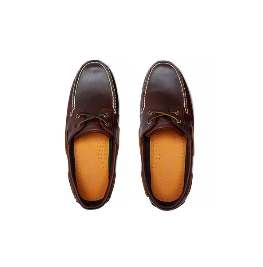 MEN CLASSIC BOAT 2EYE BROWN TIMBERLAND