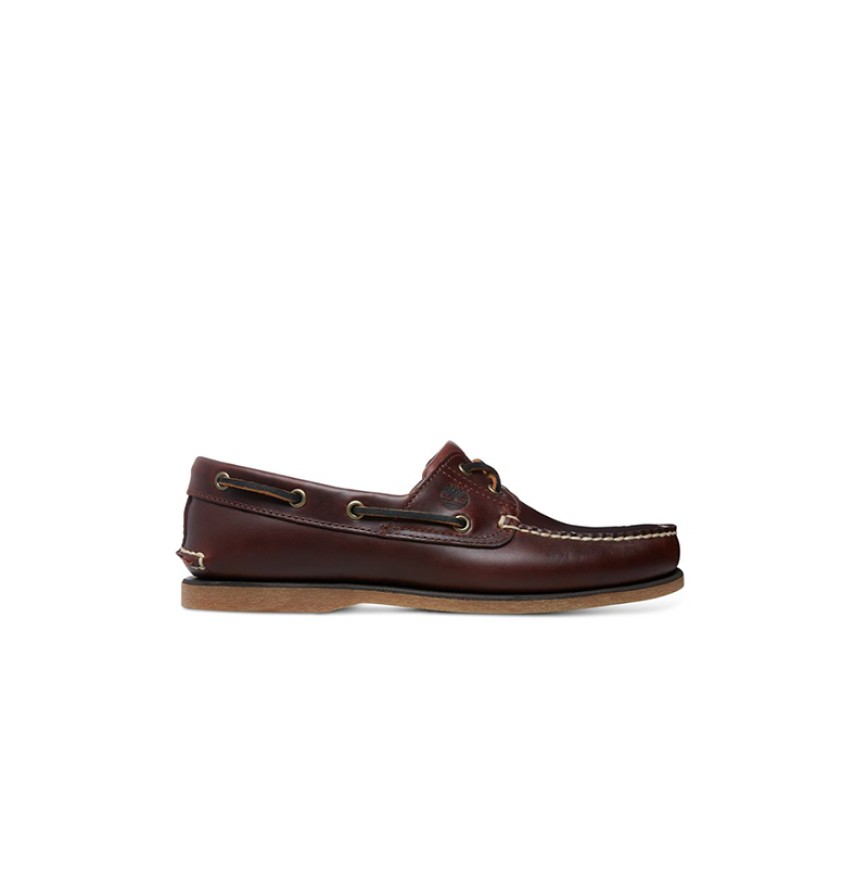 MEN CLASSIC BOAT 2EYE BROWN TIMBERLAND