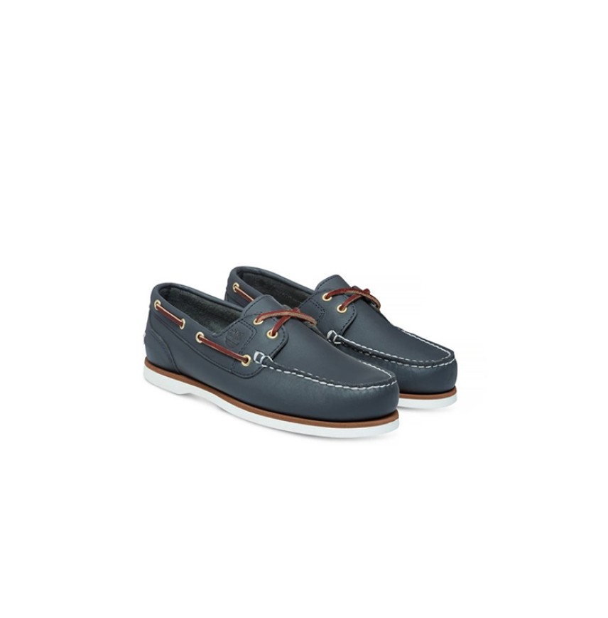 MEN CLASSIC BOAT 2EYE BLUE TIMBERLAND