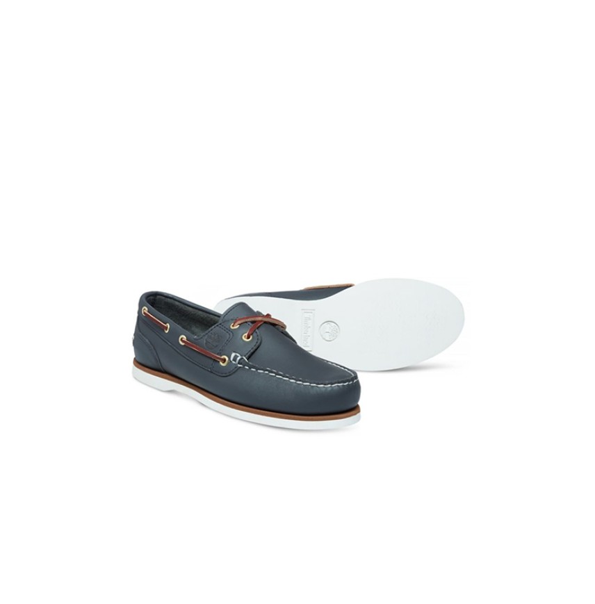 MEN CLASSIC BOAT 2EYE BLUE TIMBERLAND