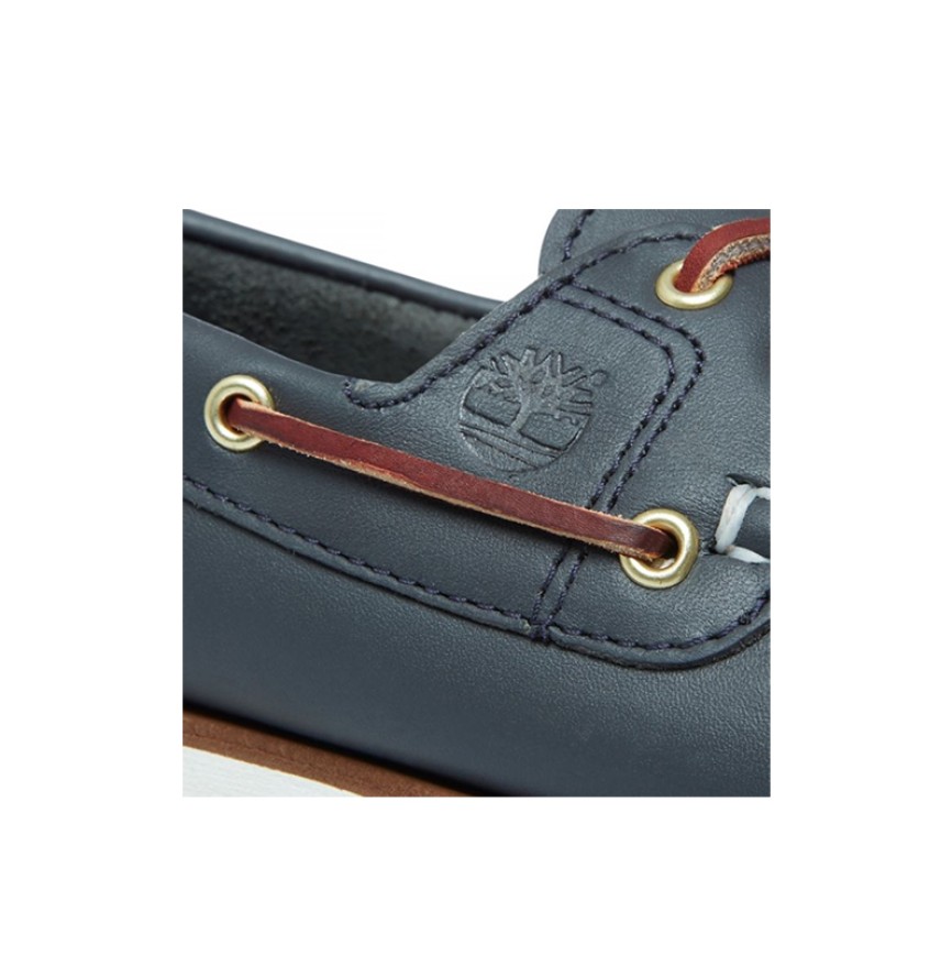 MEN CLASSIC BOAT 2EYE BLUE TIMBERLAND