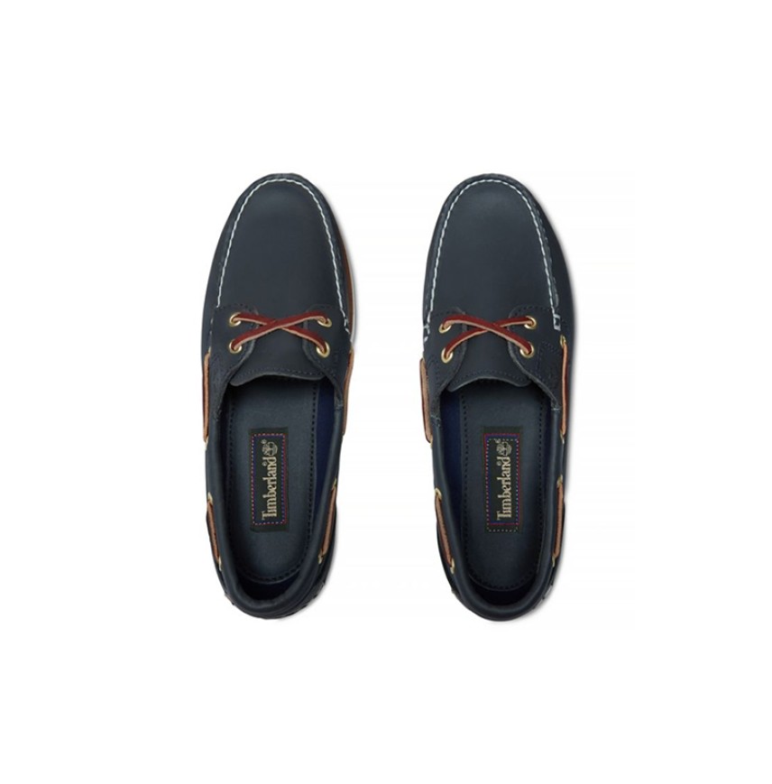 MEN CLASSIC BOAT 2EYE BLUE TIMBERLAND