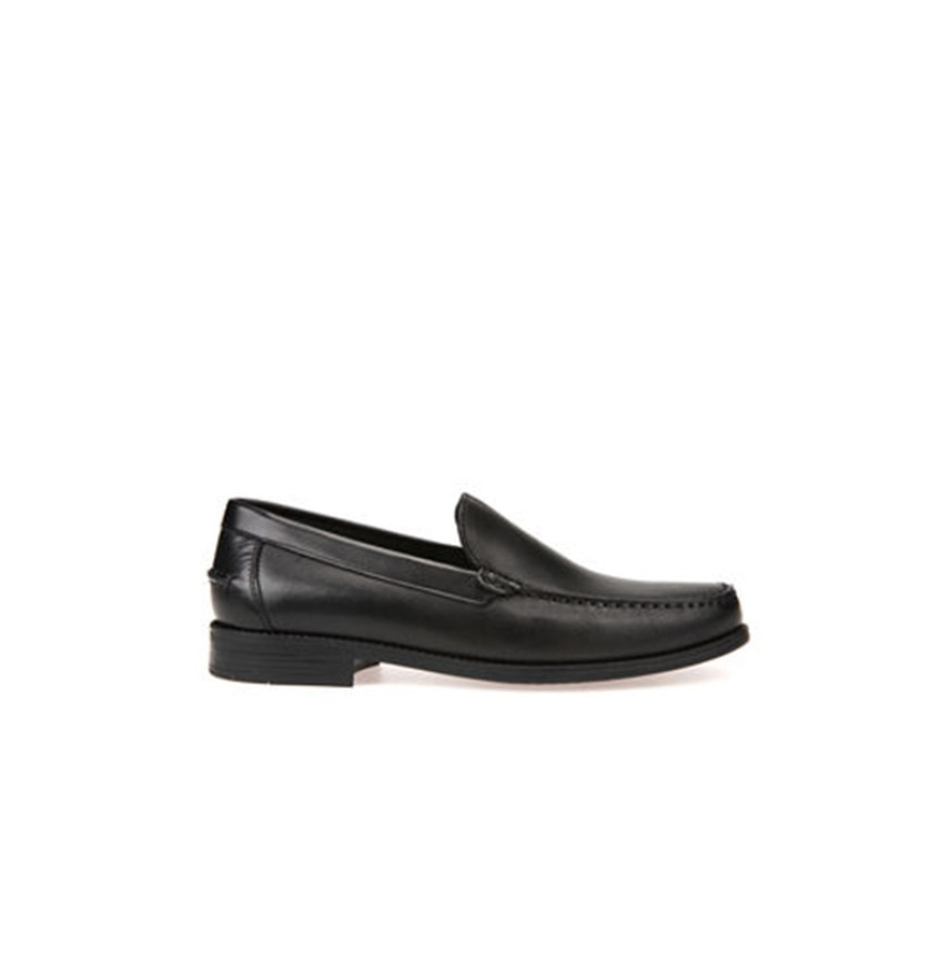 NEW DAMON A - SMO.LEA - BLACK - MAN - MOCCASINS