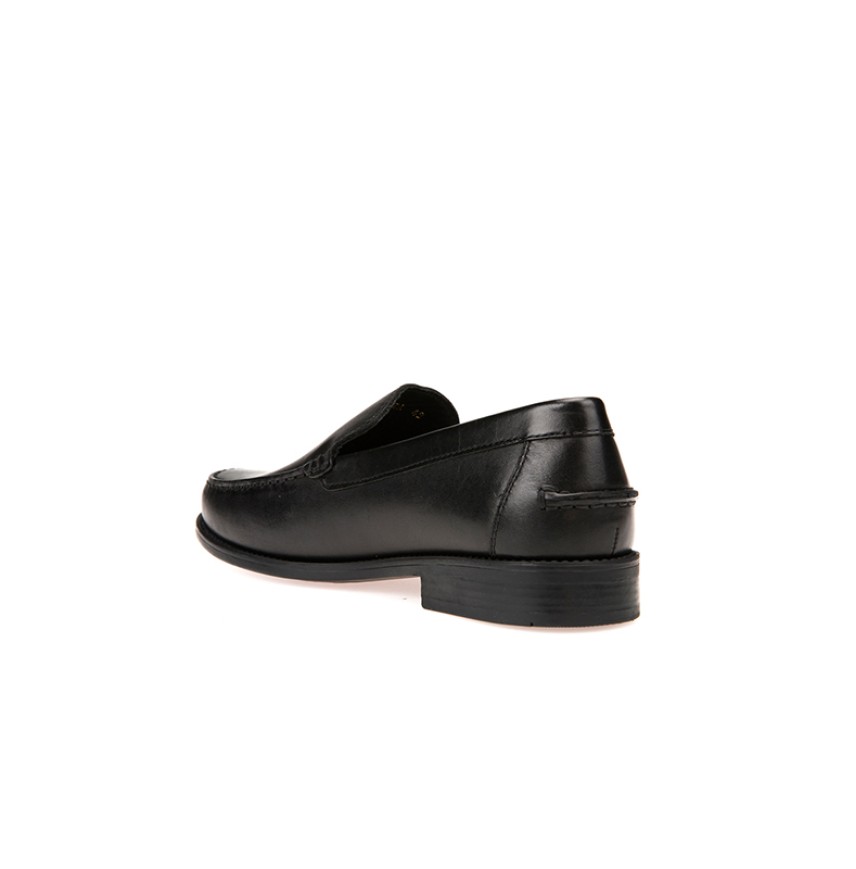 NEW DAMON A - SMO.LEA - BLACK - MAN - MOCCASINS