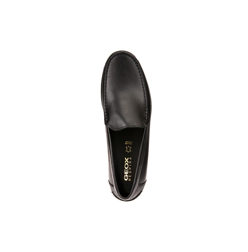 NEW DAMON A - SMO.LEA - BLACK - MAN - MOCCASINS