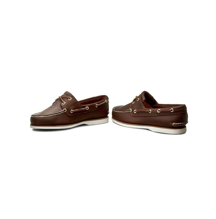 MEN CLASSIC BOAT 2EYE BROWN TIMBERLAND