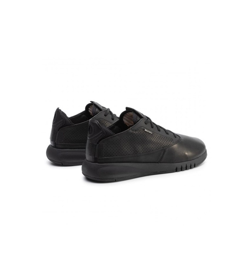 AERANTIS LEAT BLACK SNEAKER MAN GEOX