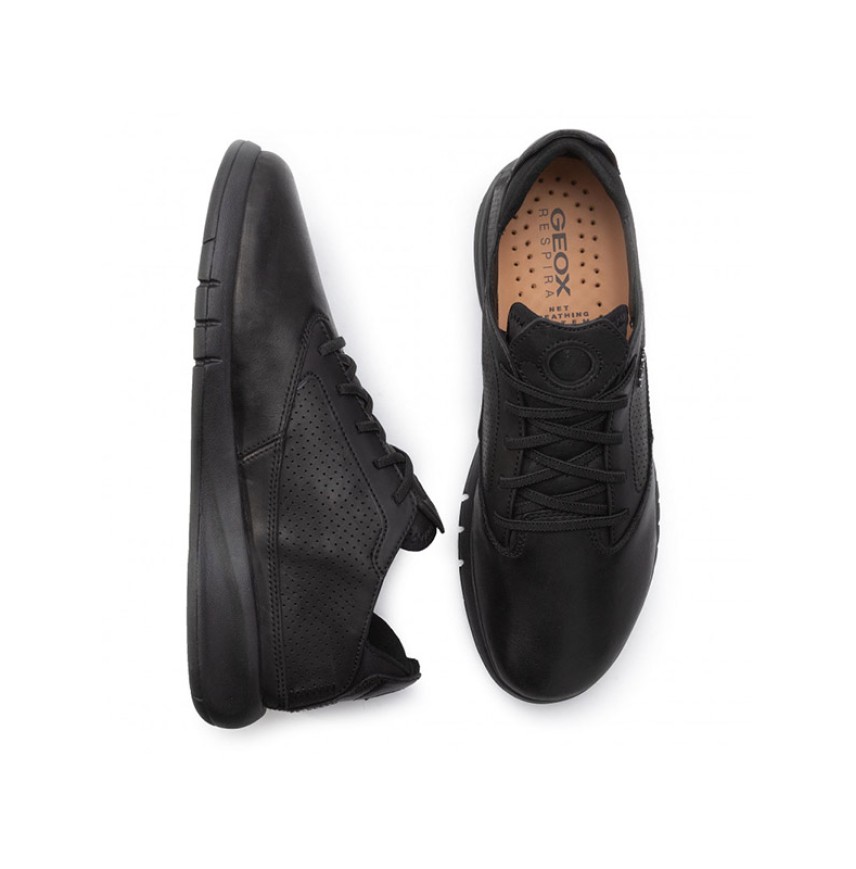 AERANTIS LEAT BLACK SNEAKER MAN GEOX
